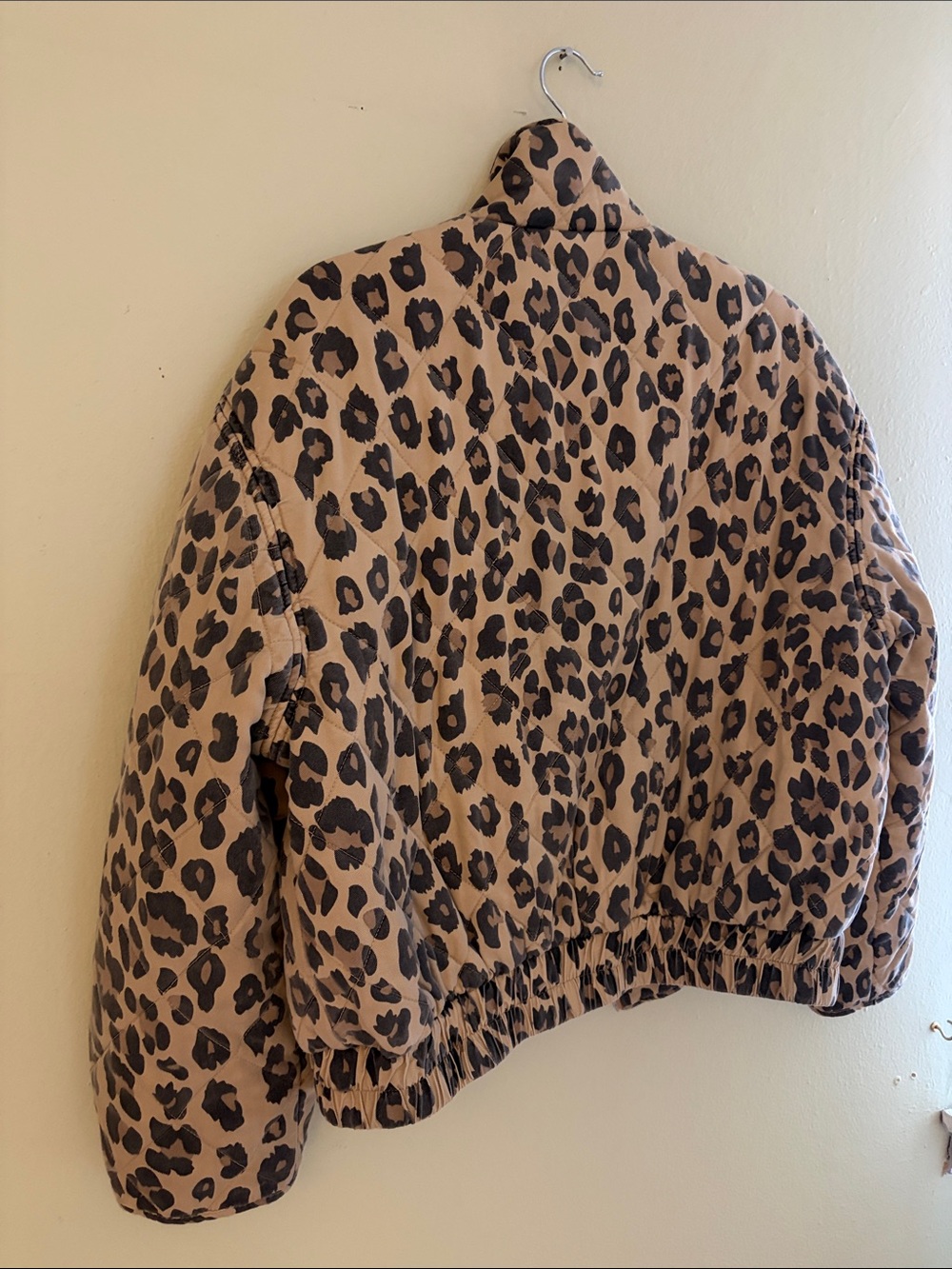 Blank NYC Leopard Print Puffer Jacket - Tan/Black - Picture 11 of 15